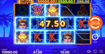 Spirit of Egypt: Hold and Win: Winnings
