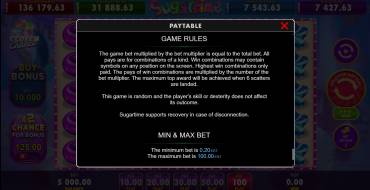 Sugartime: Rules