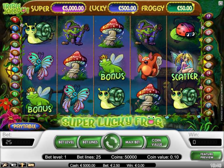 Play Super Lucky Frog slot