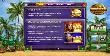 Survivor Megaways: Rules of the game