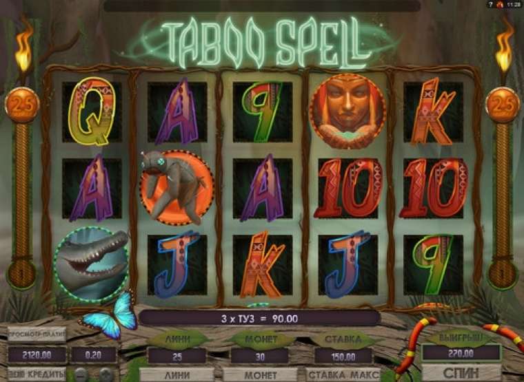 Play Taboo Spell slot
