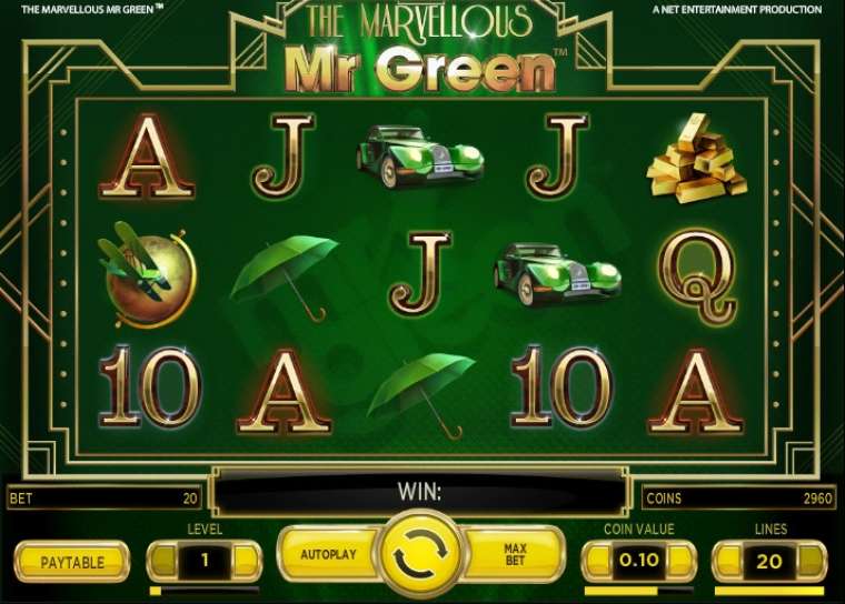 Play The Marvellous Mr Green slot