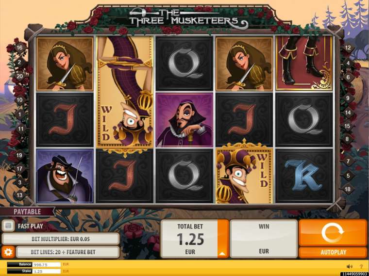 the three musketeers quickspin slot