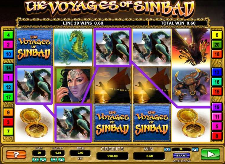 Play The Voyages of Sinbad slot