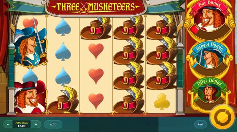 Play Three Musketeers slot
