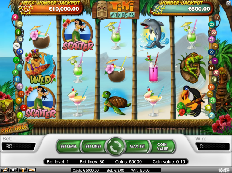 Tiki Wonders Slot Machine