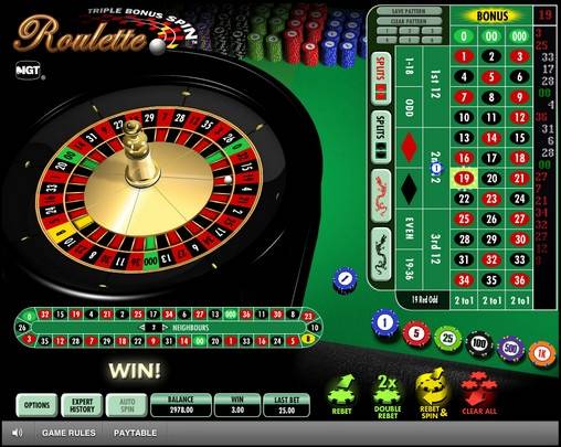 Triple Bonus Spin Roulette online