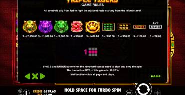 Triple Tigers: Symbols