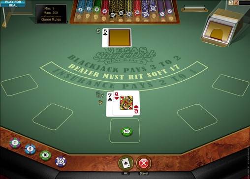 Vegas Single Deck Blackjack Gold online