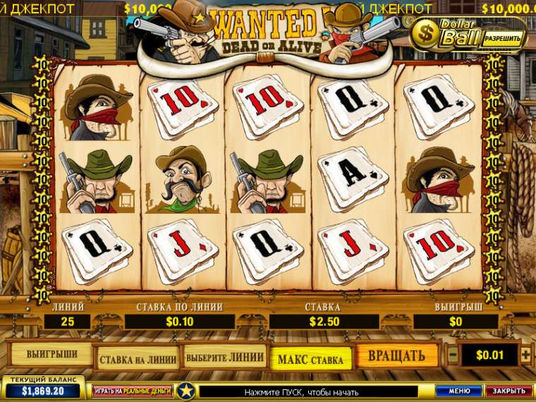 Play Wanted Dead or Alive slot