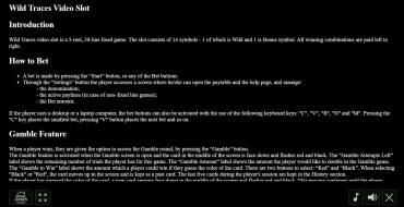 Wild Traces: Rules