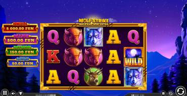Wolf Strike Hold and Win Extra: Interface