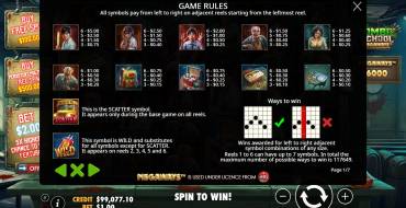 Zombie School Megaways: Payout table