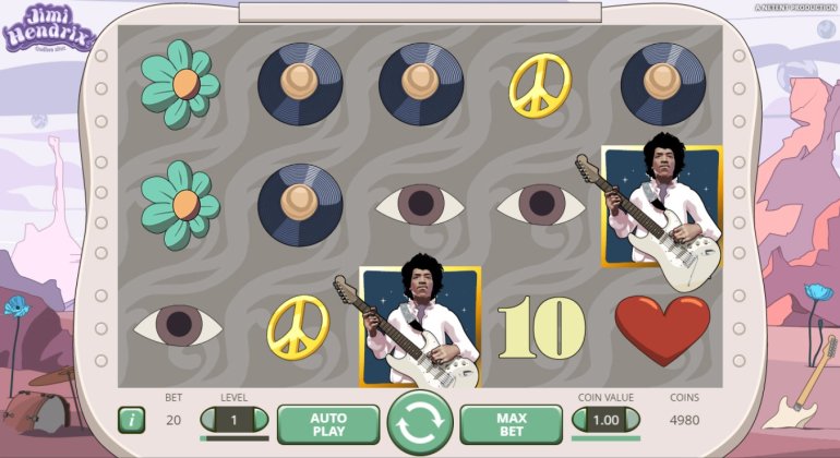 jimi Hendrix slot machine