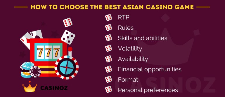 Asian casino games tips How to win Asian casino games