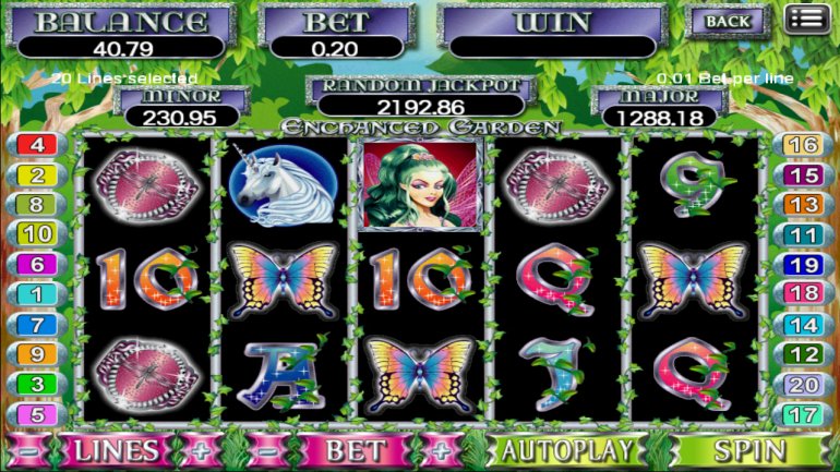 Enchanted Garden video slot