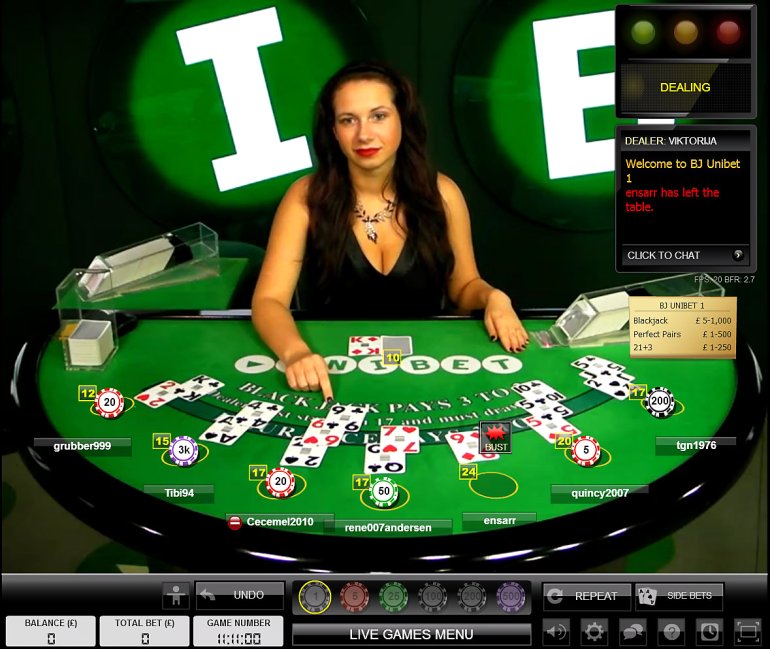 Live blackjack (Blackjack live)