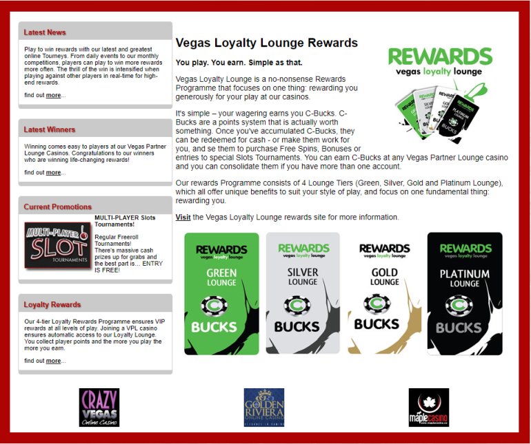 Loyalty Program Vegas Partner Lounge