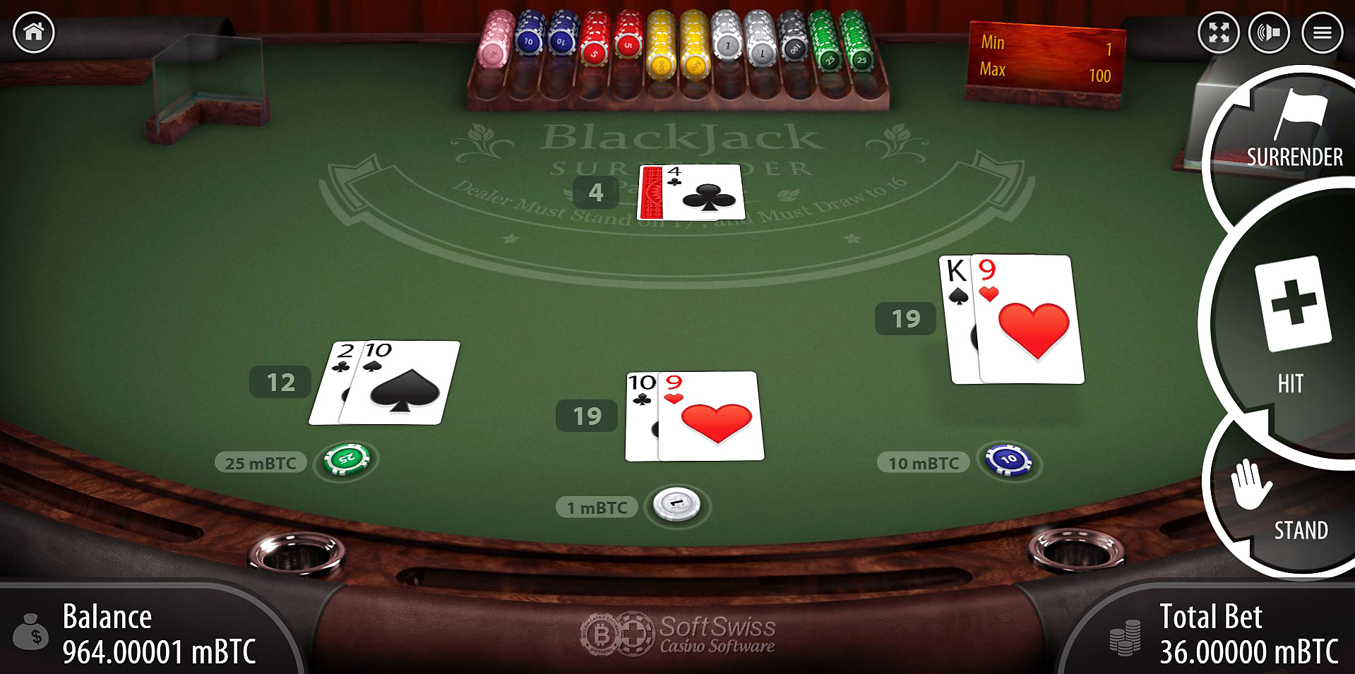 Surrender Rule in Various Blackjacks (Blackjack) Casinoz